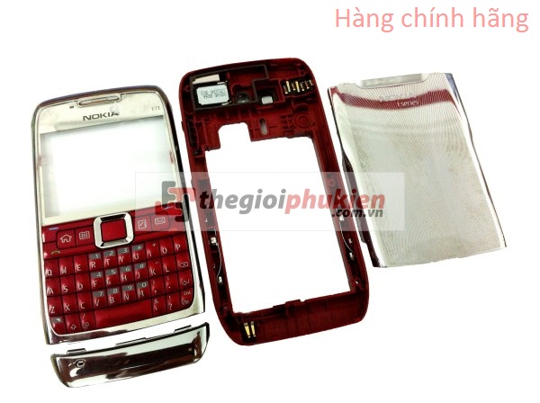 Vỏ Nokia E71 đỏ công ty ( Full bộ )